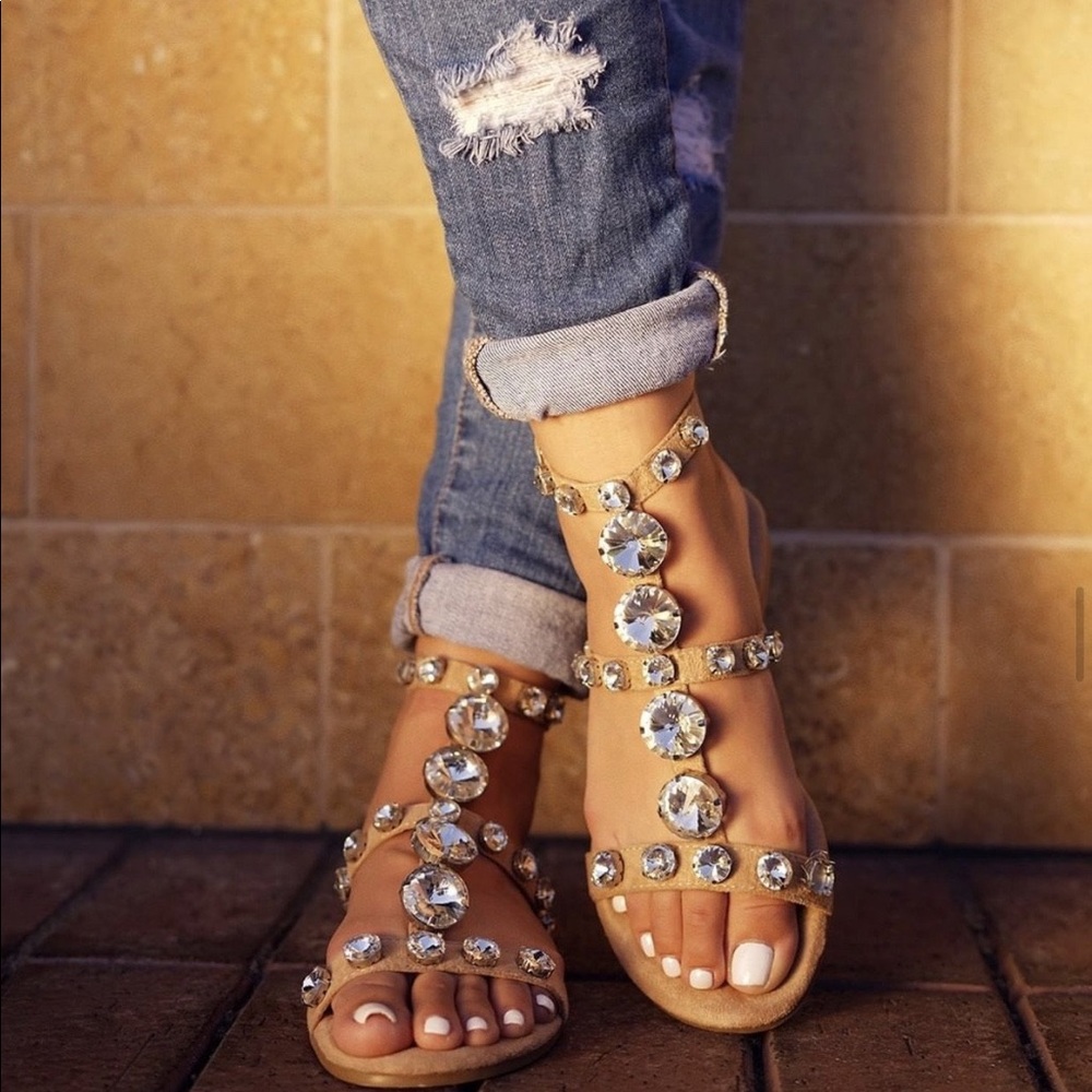 Silvie Jeweled Sandals